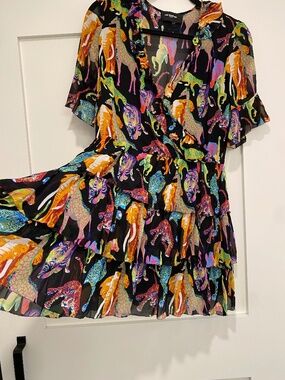 The Kooples Paris Funky Jungle Short Dress